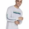 SKECHERS Shirts & Tops Men's Throwback Long Sleeve Crew Neck Tee Shirt -SKECHERS Shop 61tK2frSC8L. AC SR736920