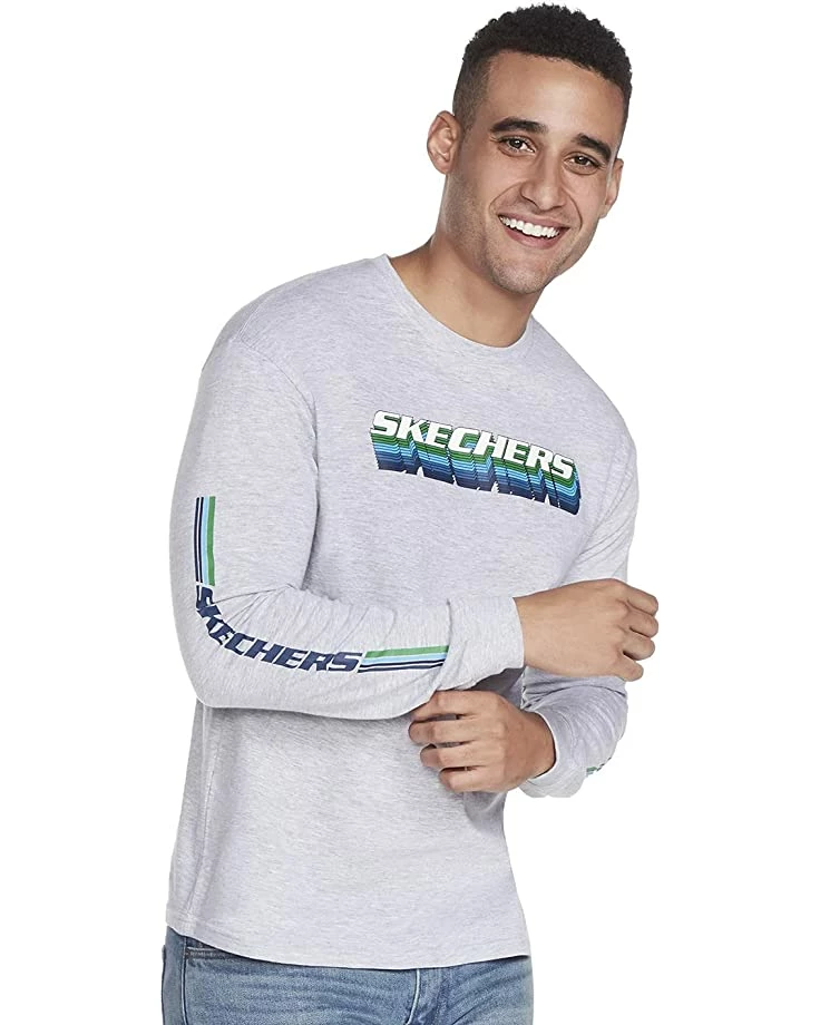 SKECHERS Shirts & Tops Men's Throwback Long Sleeve Crew Neck Tee Shirt 3 SKECHERS Shirts & Tops Men's Throwback Long Sleeve Crew Neck Tee Shirt