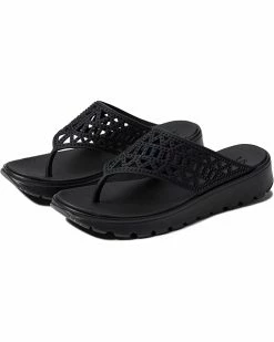 SKECHERS Sandals Foamies Footsteps Geometric/Rhinestone Hooded Sandal