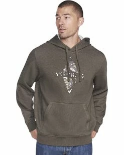SKECHERS Hoodies & Sweatshirts Men's Skech-Sweats Diamond Logo Pullover Hoodie Sweatshirt